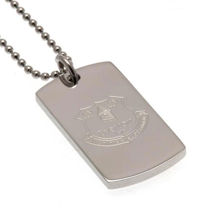Everton FC Engraved Dog Tag & Chain