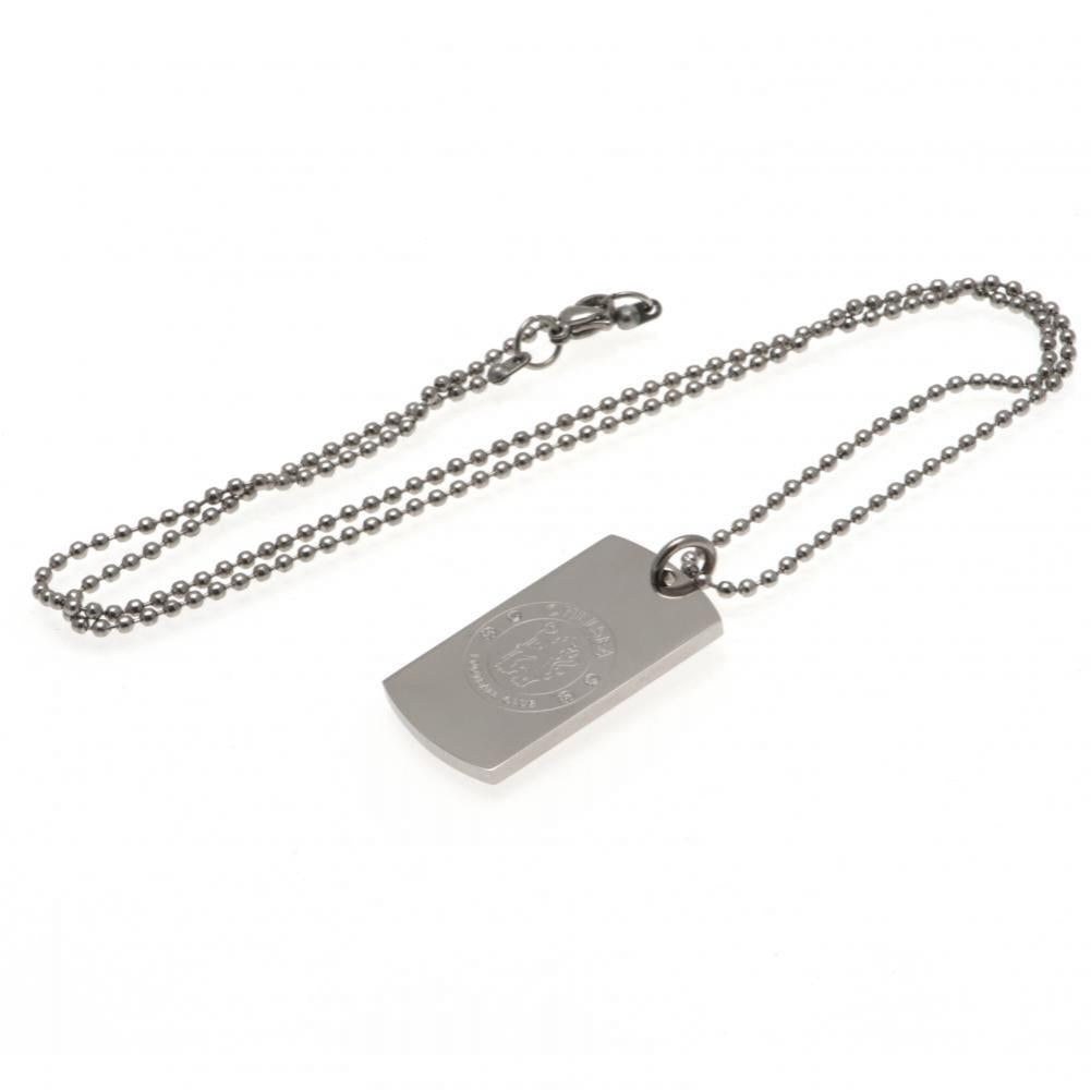 Chelsea FC Engraved Dog Tag & Chain