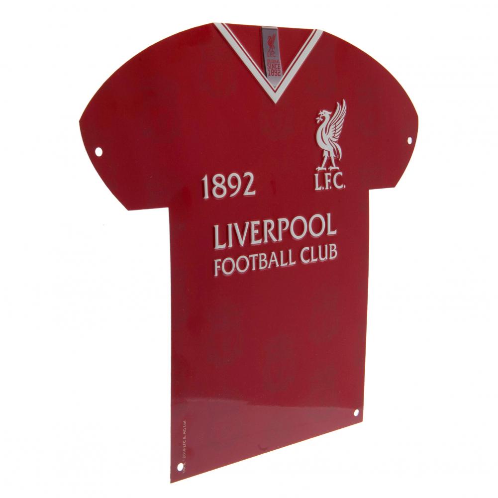 Liverpool FC Metal Shirt Sign LB