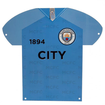 Manchester City FC Metal Shirt Sign