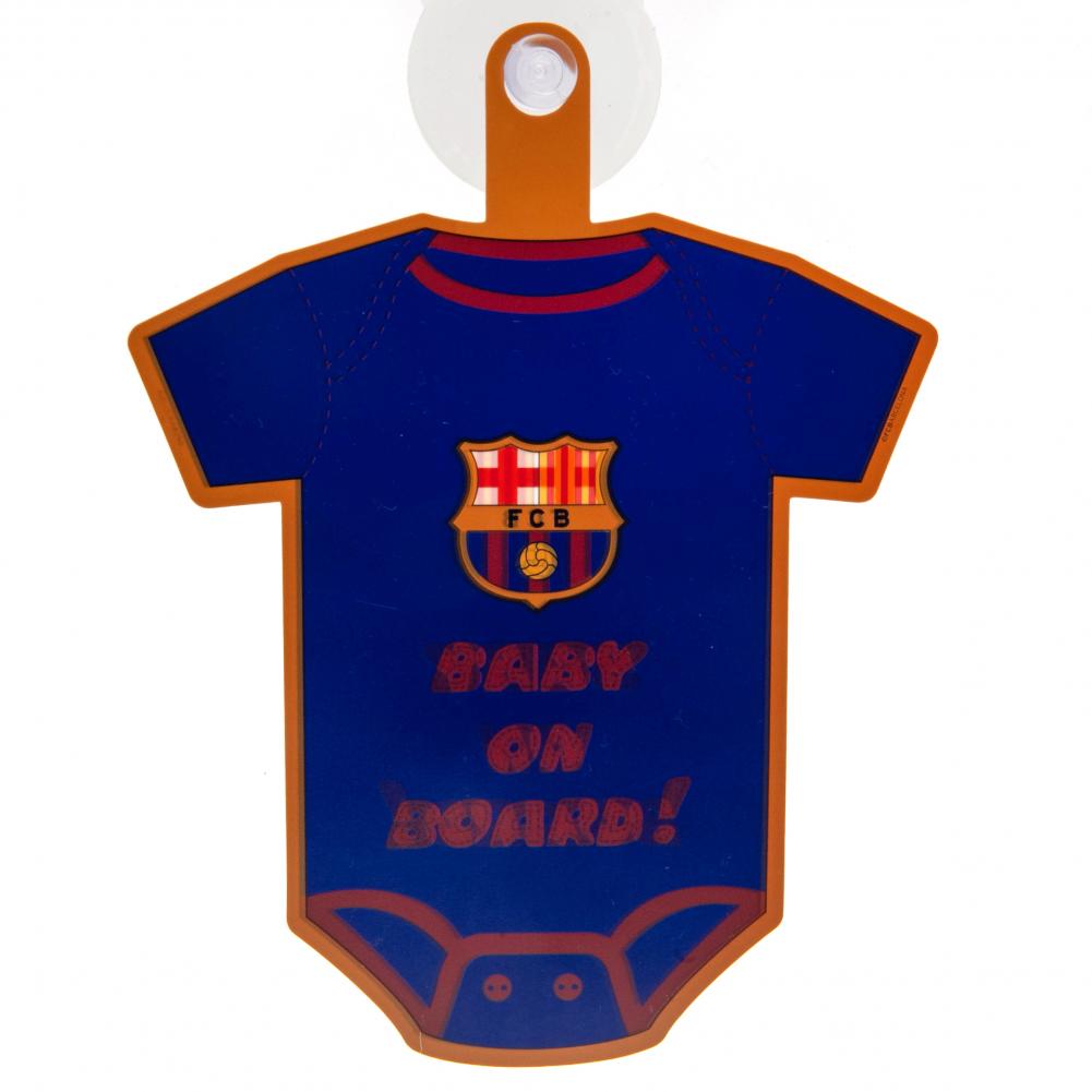 FC Barcelona Baby On Board Sign