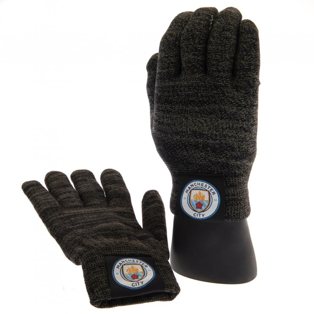 Manchester City FC Luxury Touchscreen Gloves Youths