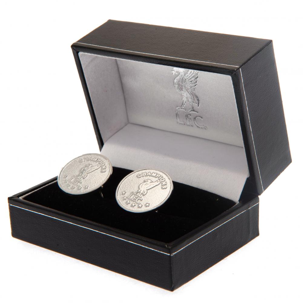 Liverpool FC Champions Of Europe Silver Plated Cufflinks