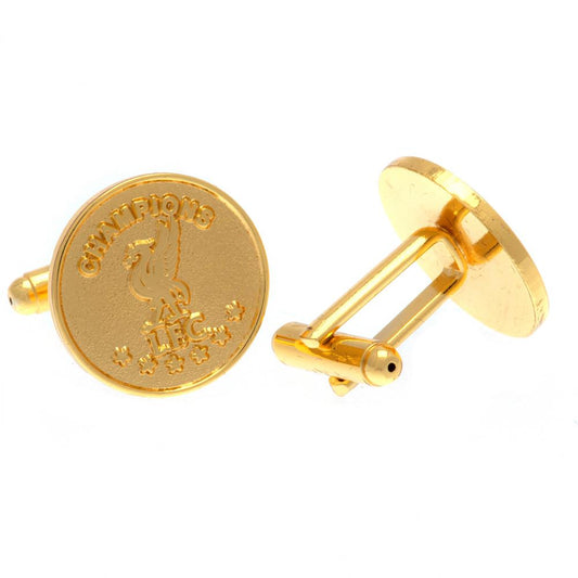 Liverpool FC Champions Of Europe Gold Plated Cufflinks