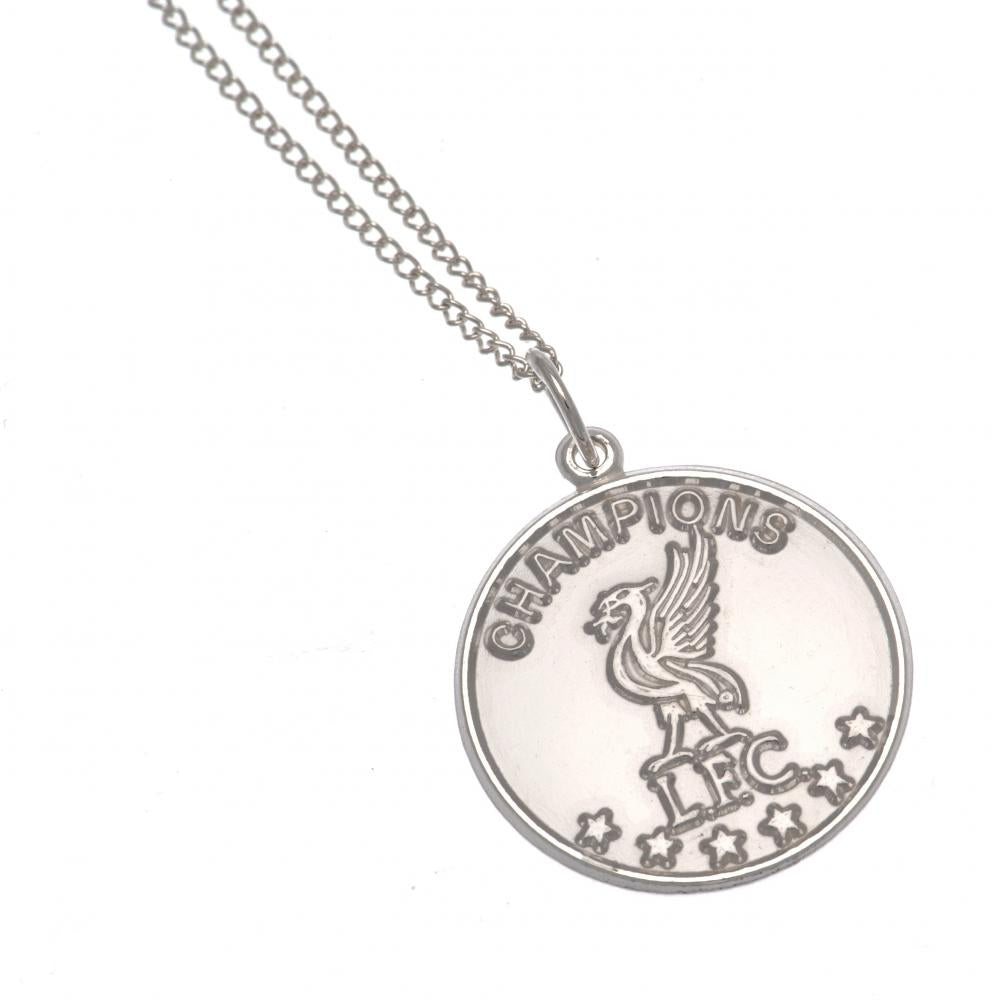 Liverpool FC Champions Of Europe Sterling Silver Pendant & Chain
