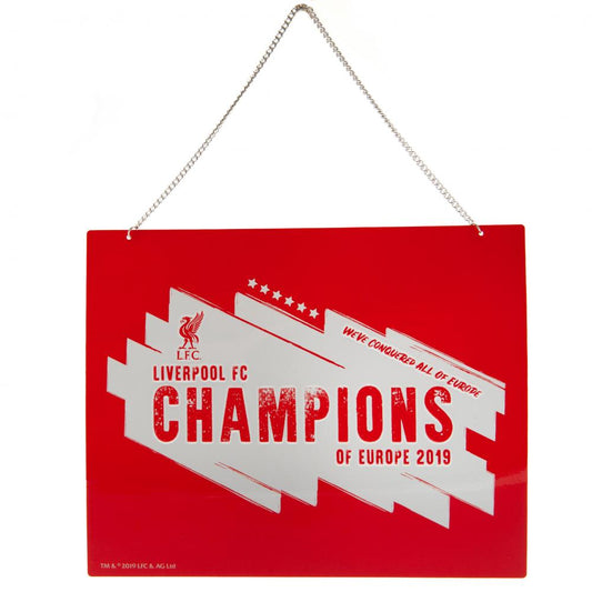 利物浦足球俱乐部欧洲冠军金属标牌