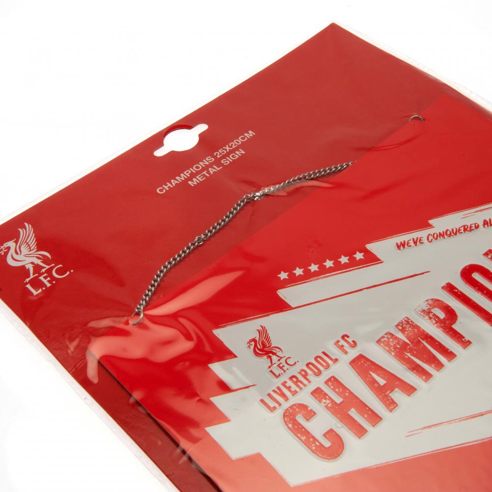 リバプールFC ヨーロッパチャンピオン メタルサイン
