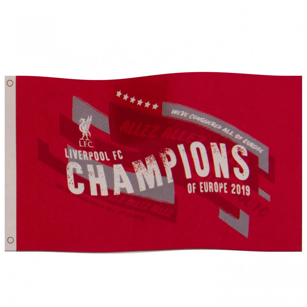 Liverpool FC Champions Of Europe Flag