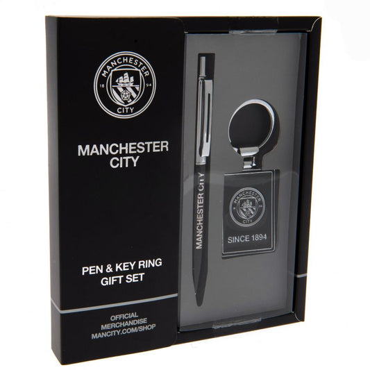 曼城足球俱乐部钢笔及钥匙圈套装