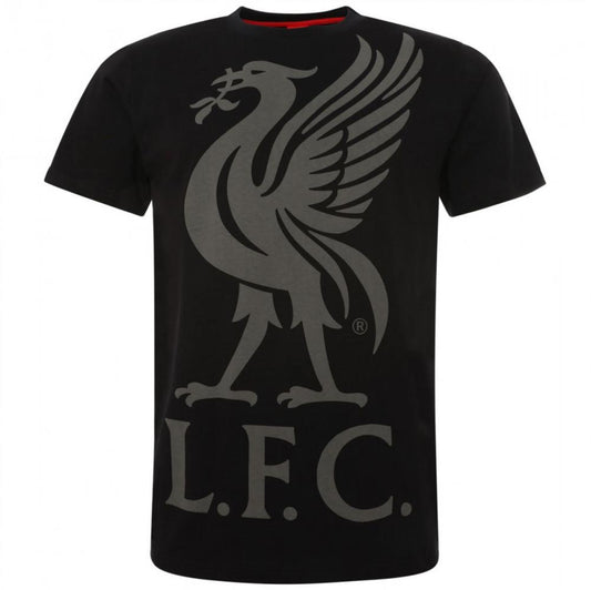 Liverpool FC Liverbird T Shirt Mens Black S