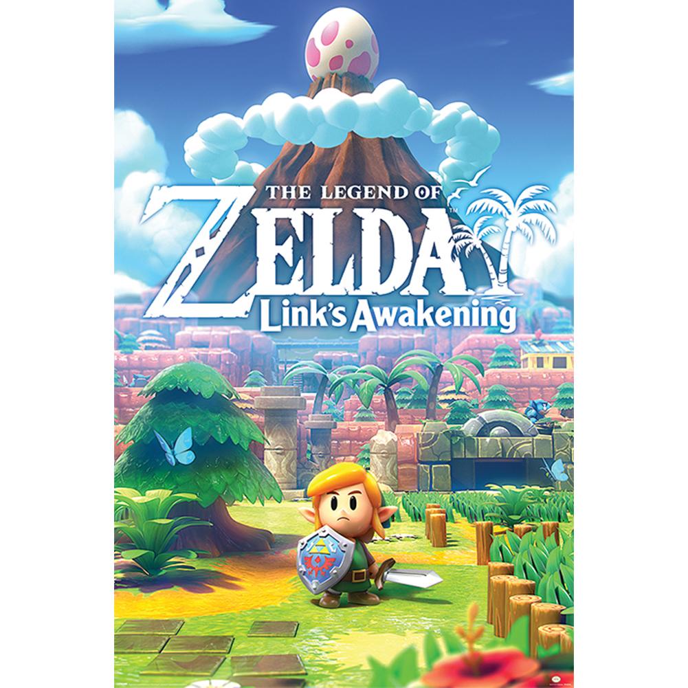 The Legend Of Zelda Poster Link's Awakening 123