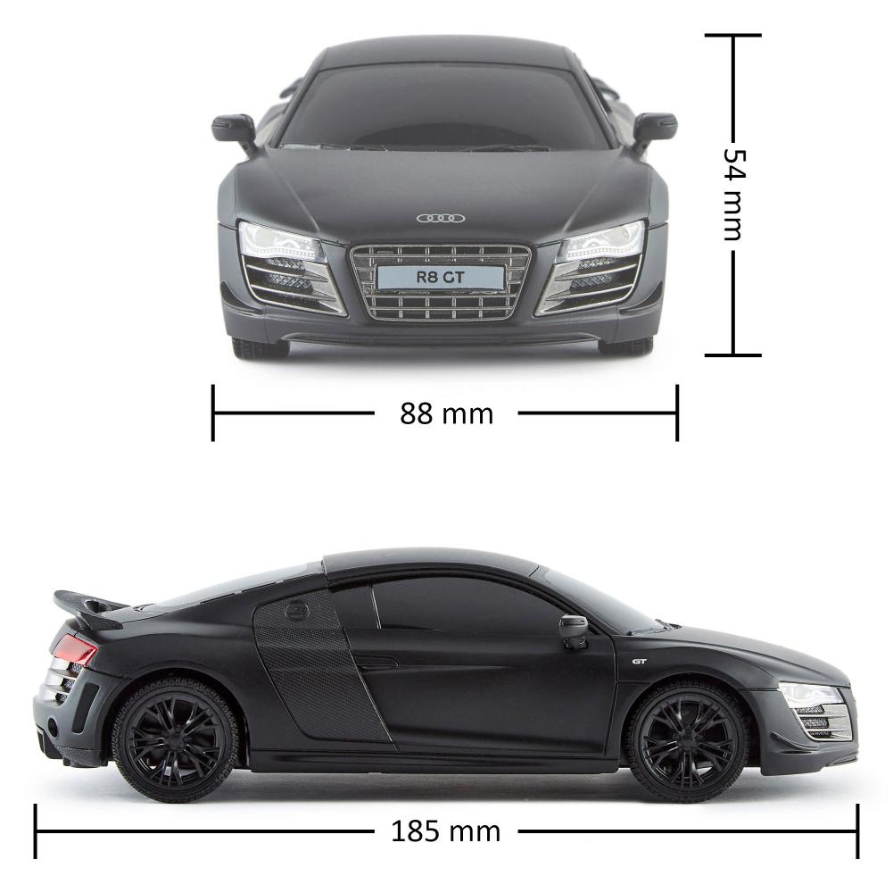 Audi R8 GT Radio Controlled Car 1:24 Scale Black