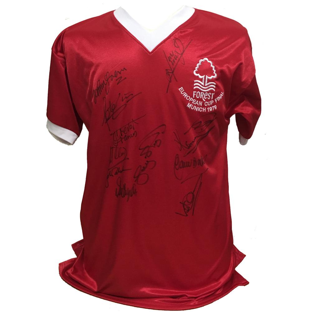 Nottingham Forest FC 1979 European Cup Final Signed Shirt