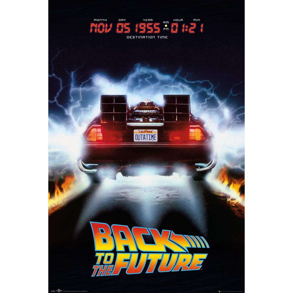 Back To The Future Poster Delorean 234