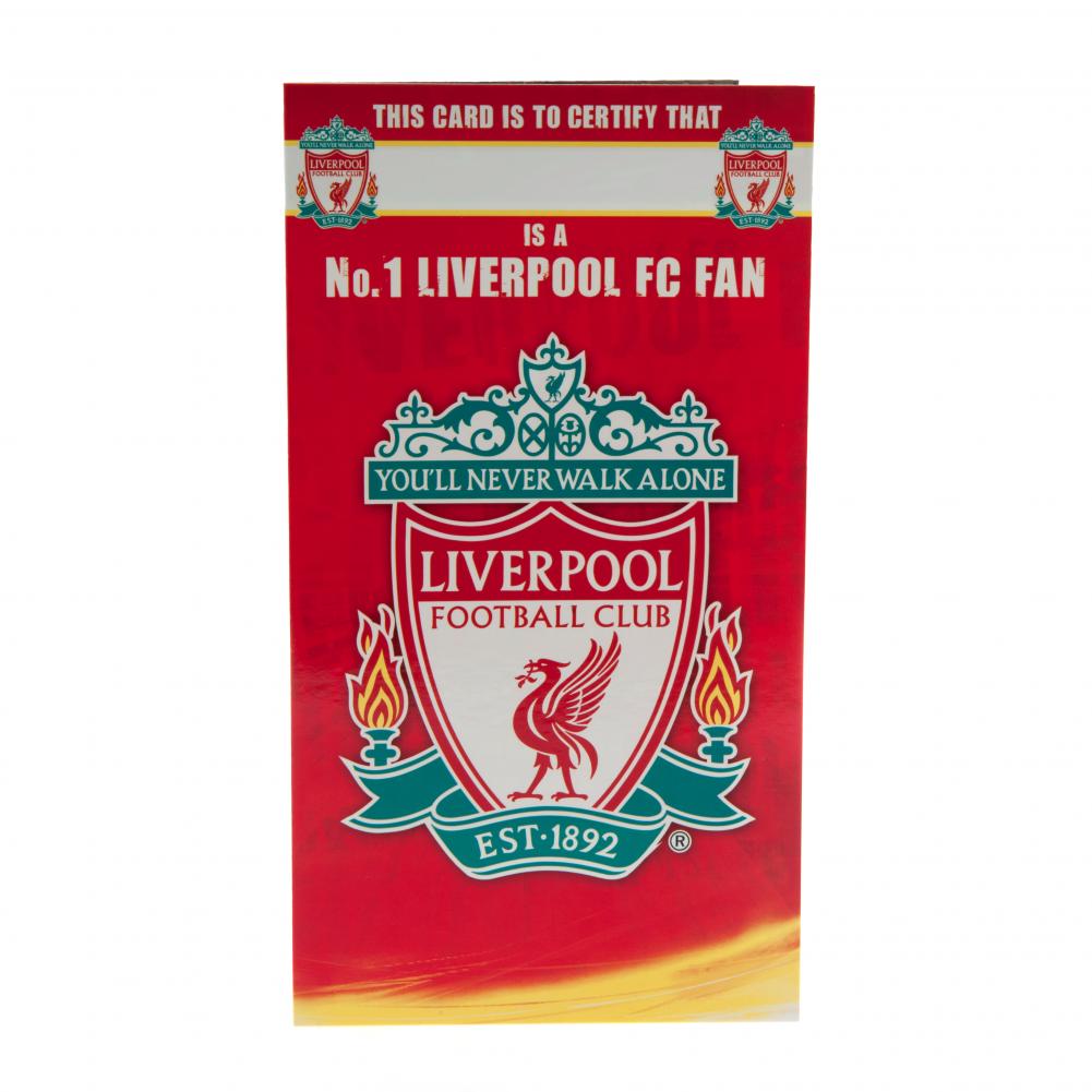 Liverpool FC Birthday Card No 1 Fan