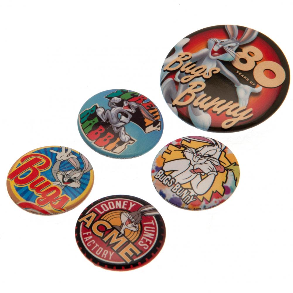 Looney Tunes Button Badge Set