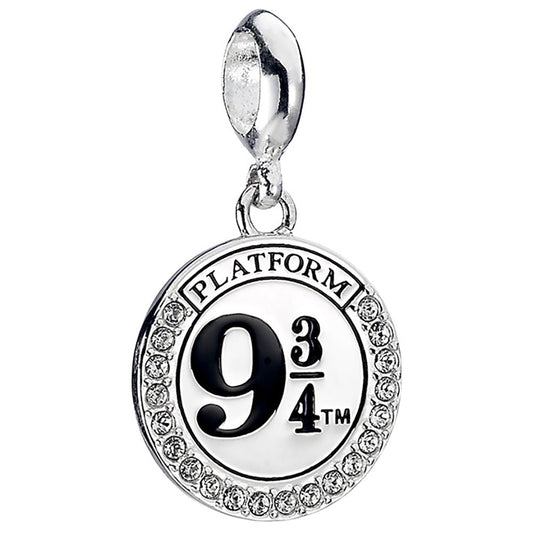 Harry Potter Sterling Silver Crystal Charm 9 & 3 Quarters