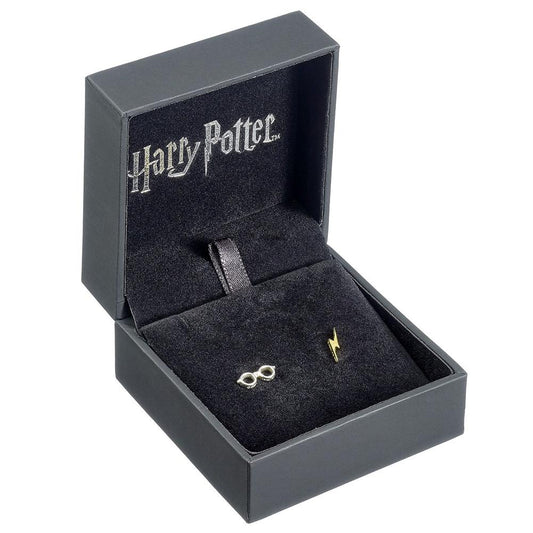 Harry Potter Sterling Silver Earrings Lightning Bolt & Glasses