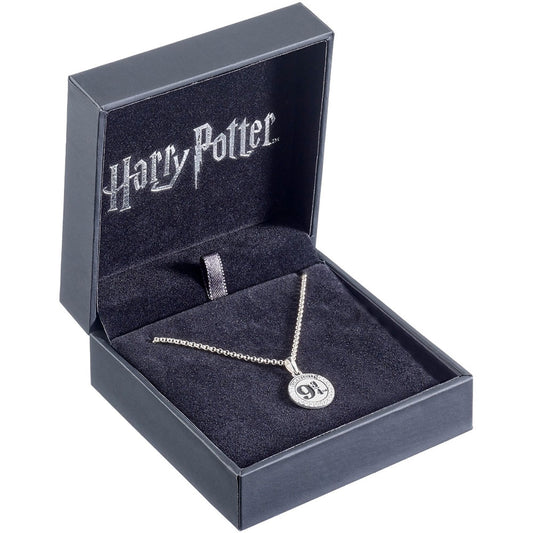 Harry Potter Sterling Silver Crystal Necklace 9 & 3 Quarters