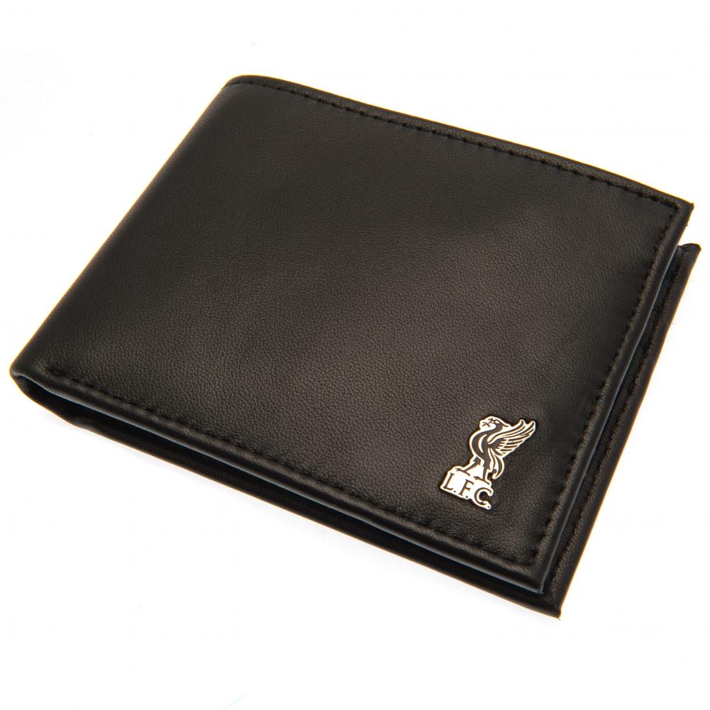 Liverpool FC Metal Crest Leather Wallet