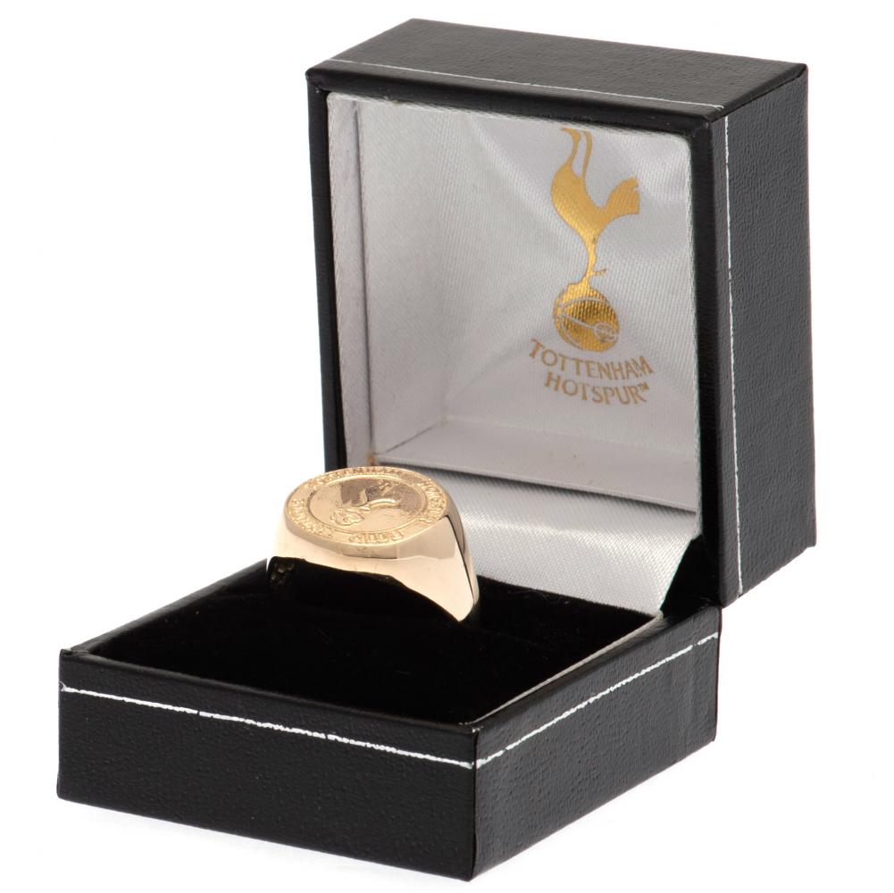 Tottenham Hotspur FC 9ct Gold Crest Ring Large