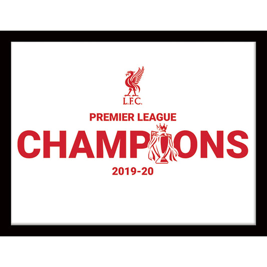 Liverpool FC Premier League Champions Picture WT 16 x 12