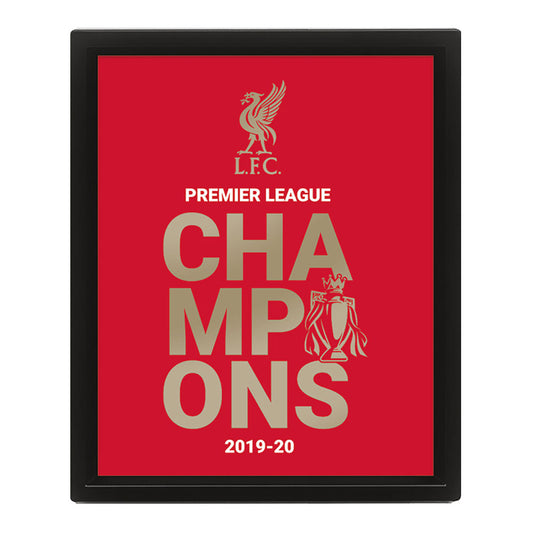 Liverpool FC Premier League Champions Metallic Picture 10 x 8