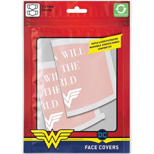 Wonder Woman 2pk Face Coverings