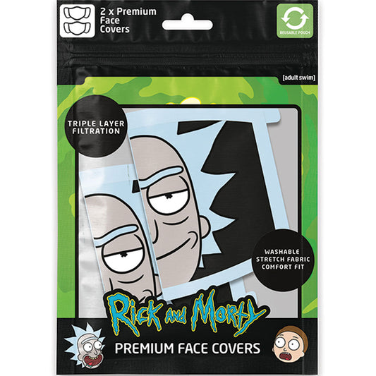 Rick And Morty 2pk Face Coverings