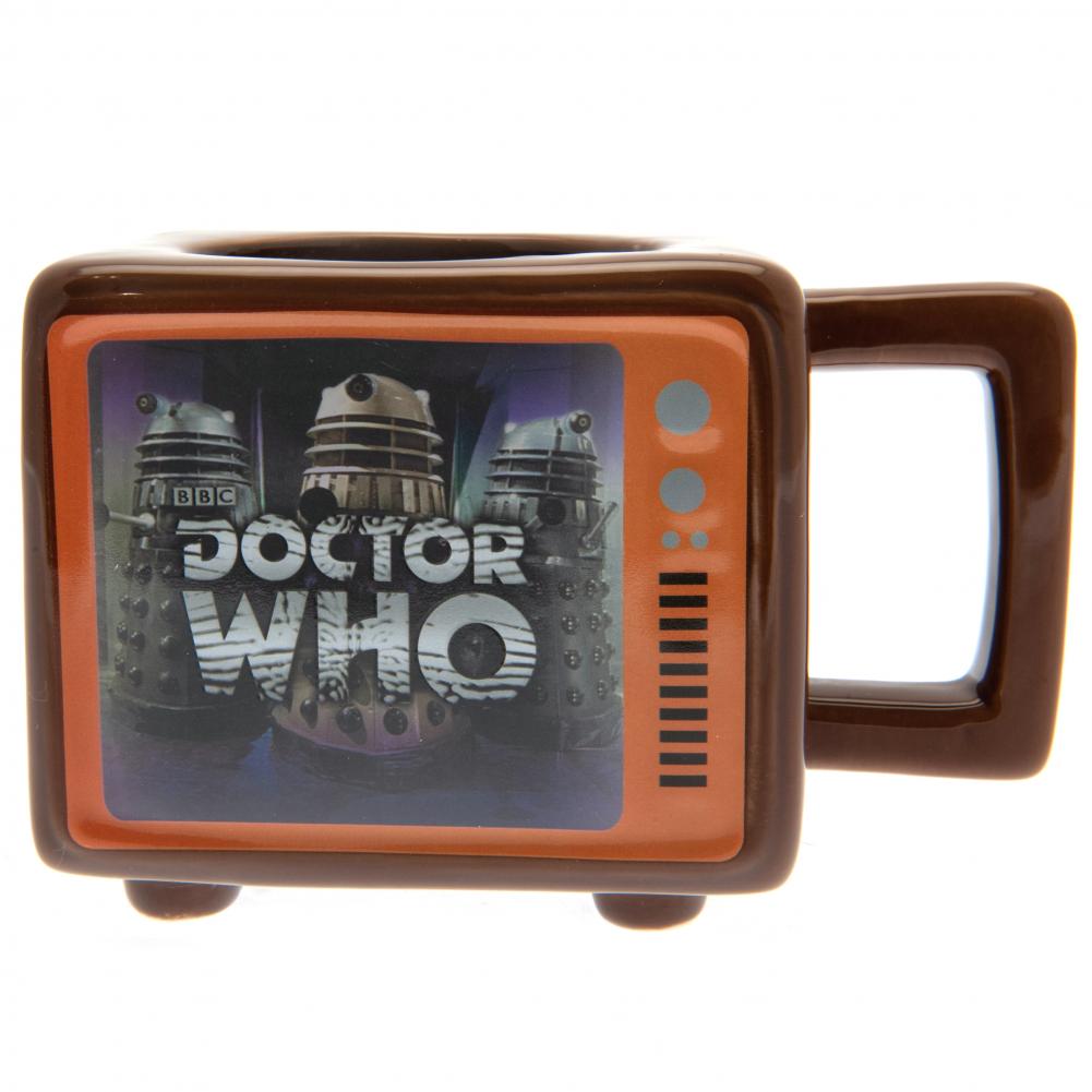 Doctor Who Retro TV Heat Changing 3D Mug