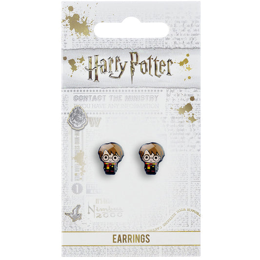 Harry Potter Silver Plated Earrings Chibi Harry