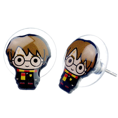 Harry Potter Silver Plated Earrings Chibi Harry