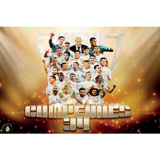 Real Madrid FC Poster Campeones 34