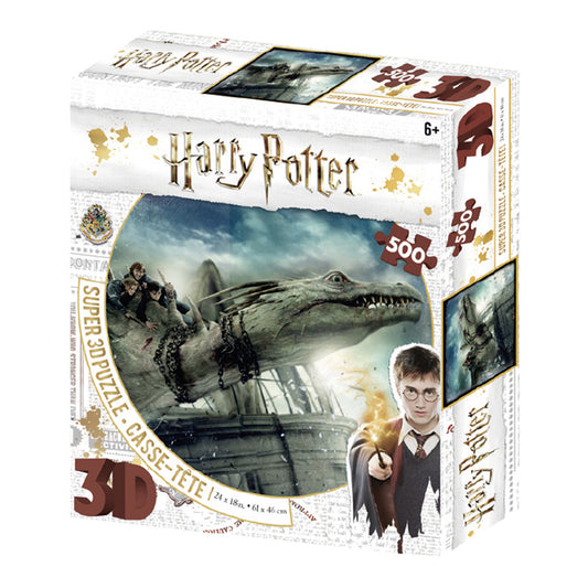 Harry Potter 3D Image Puzzle 500pc Gringotts Dragon