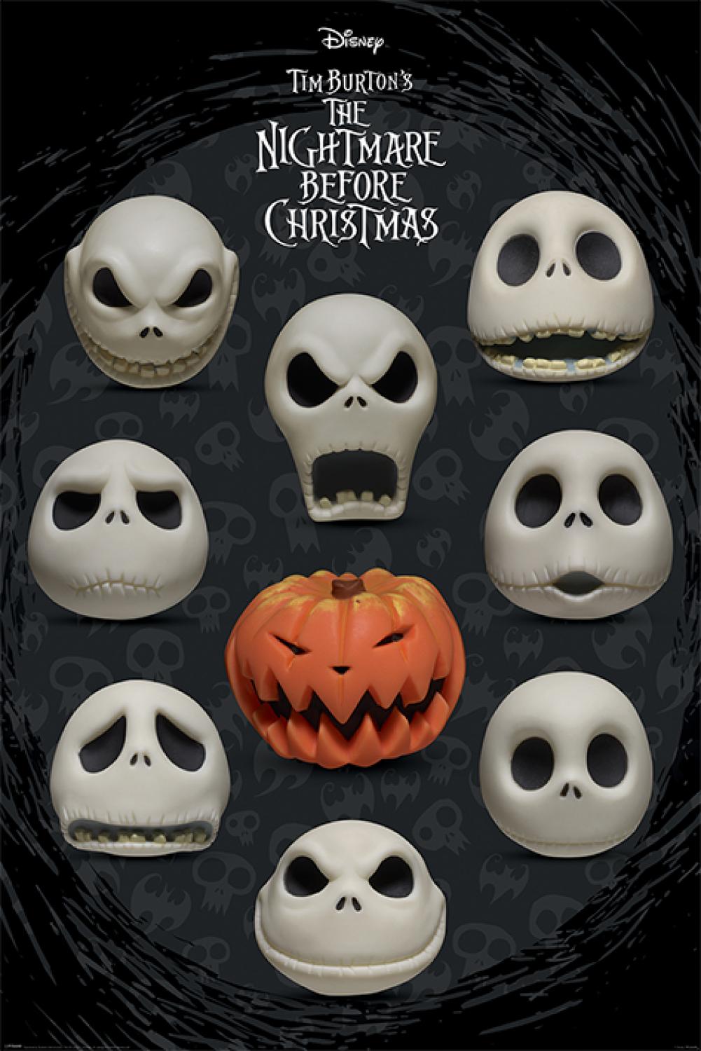 Nightmare Before Christmas Poster Faces 289