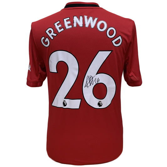 曼联足球俱乐部 格林伍德 签名球衣