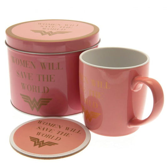 Wonder Woman Mug & Coaster Gift Tin