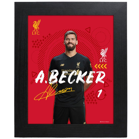 Liverpool FC Picture Alisson 10 x 8