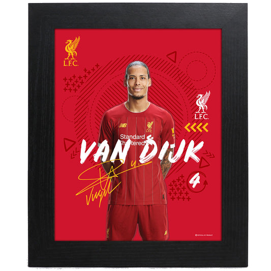 利物浦足球俱乐部图片 Van Dijk 10 x 8