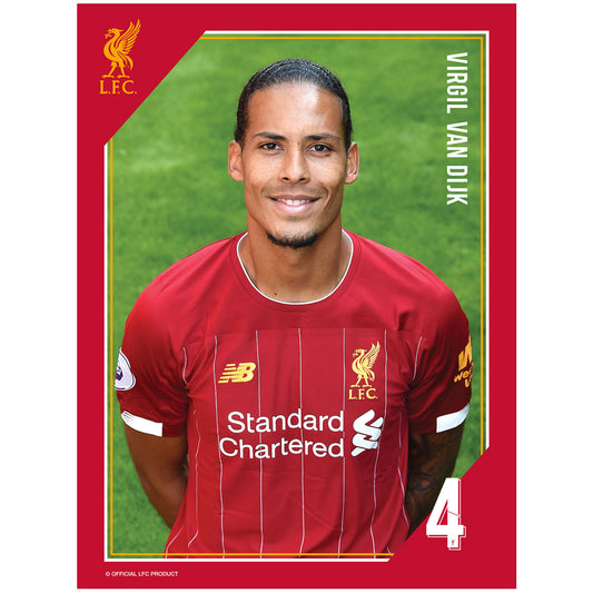 Liverpool FC Headshot Photo Van Dijk