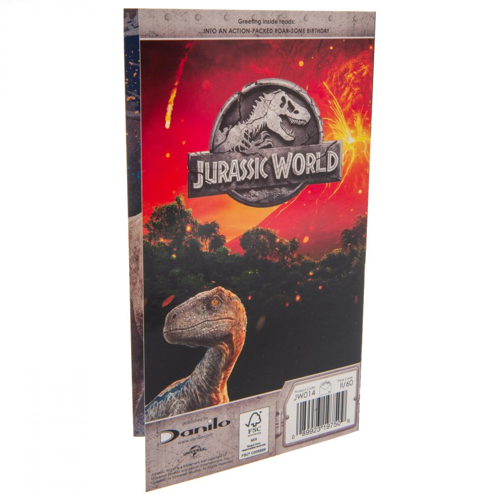 Jurassic World Birthday Card