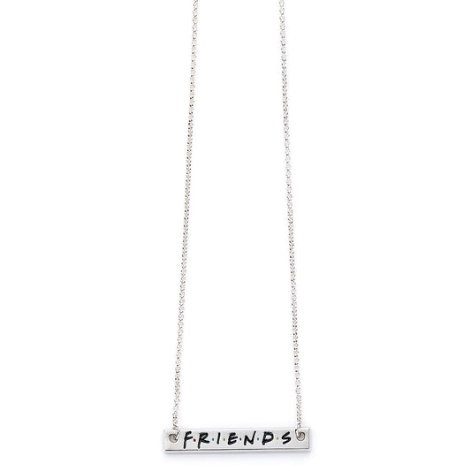 Friends Silver Plated Necklace Logo