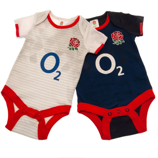 England RFU 2 Pack Bodysuit 0-3 Mths ST