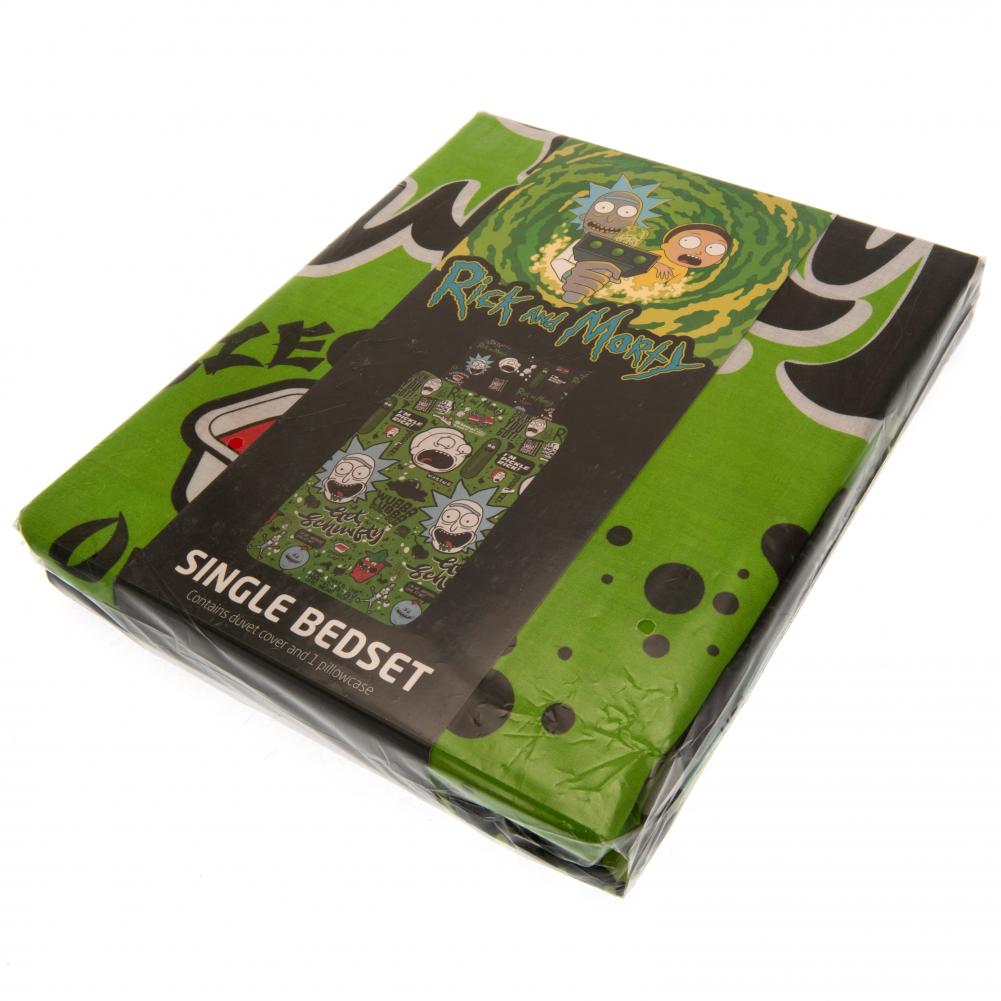 Rick And Morty Single Duvet Set Schwifty