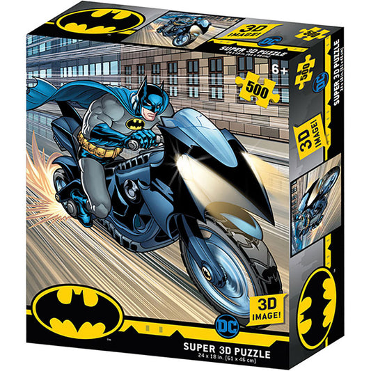 Batman 3D Image Puzzle 500pc Batcycle