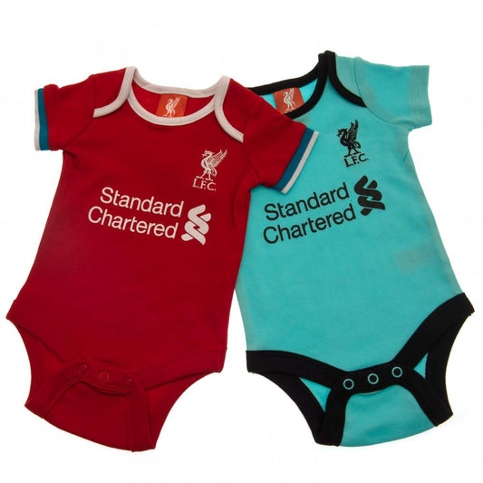 Liverpool FC 2 Pack Bodysuit 0-3 Mths GR