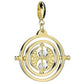 Harry Potter Gold Plated Crystal Charm Time Turner