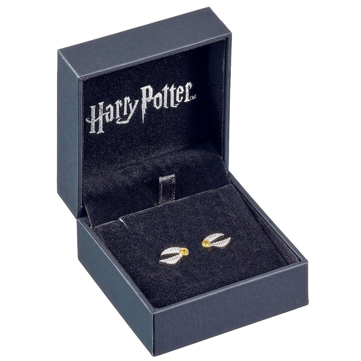 Harry Potter Sterling Silver Crystal Earrings Golden Snitch