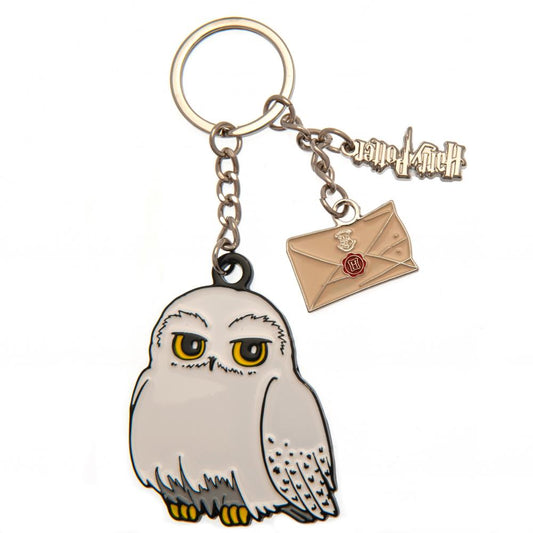 Harry Potter 3 Charm Keyring Hedwig Owl