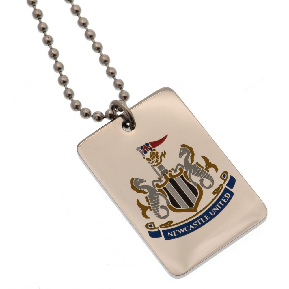 Newcastle United FC Enamel Crest Dog Tag & Chain